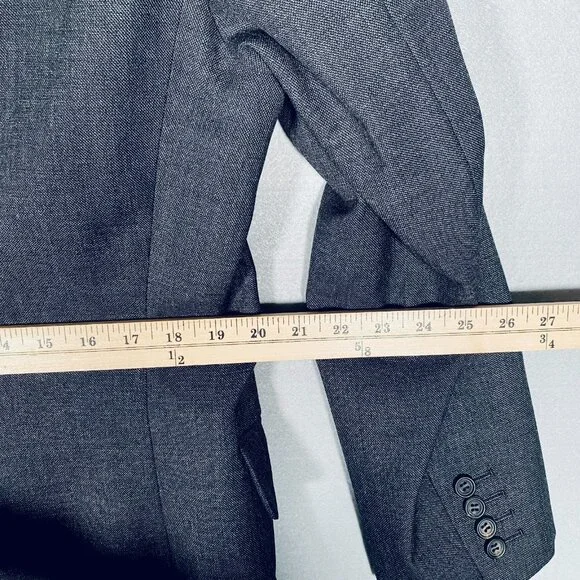 Vintage Paul Stuart Blazer Mens 44R Gray Wool Sport Coat Jacket Union Sport Coats & Blazers